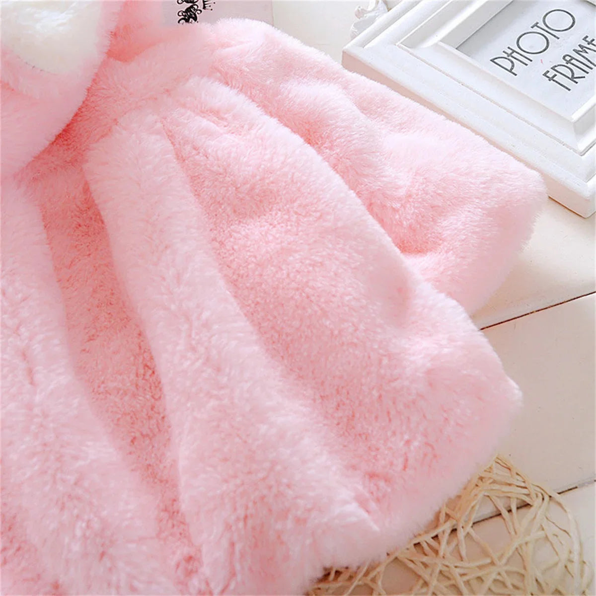 New cape girl autumn and winter wool sweater shawl baby ear fleece jacket cape