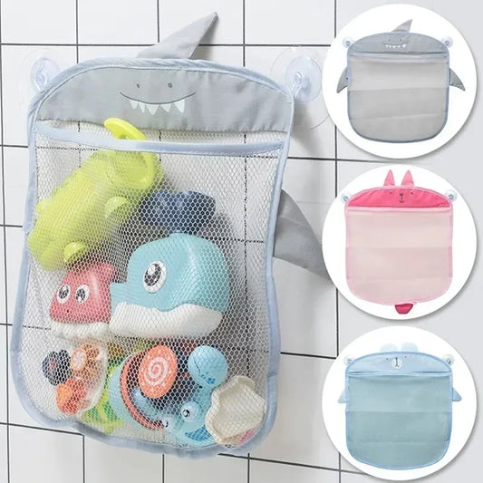 Baby Bath Toys Organizer Bag for Bathroom Toy Storage Cartoon Shape Sand Beach Toys Storage Holder